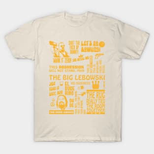 The Big Lebowski, Dude & Walter Quotes T-Shirt